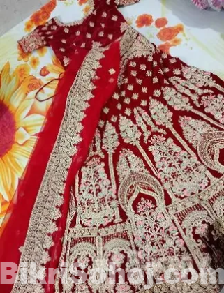 Red Bridal Lehenga